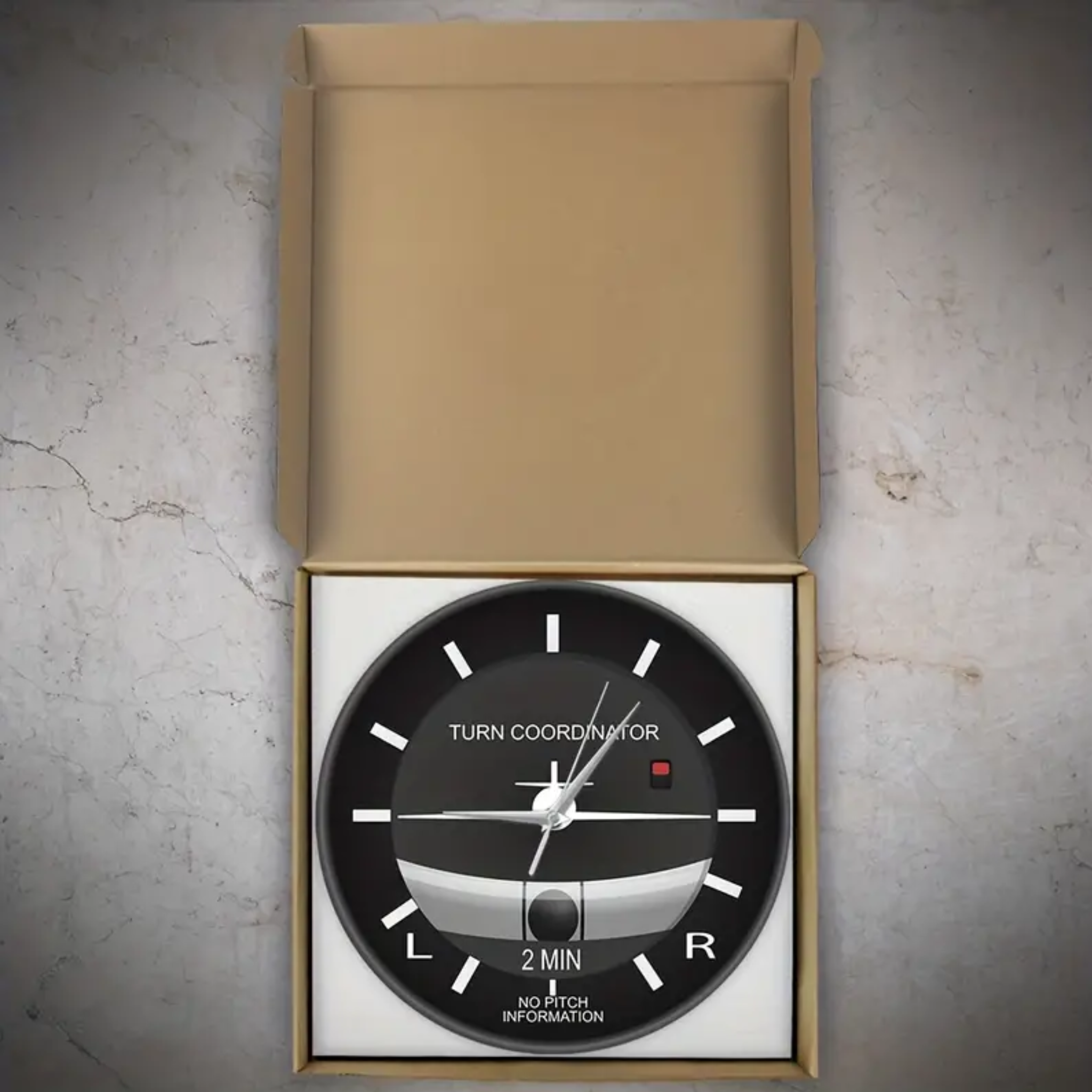 Premium Turn Coordinator Aviation Clock